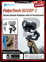 FeiyuTech SCORP 2 Camera Gimbal Stabiliser Touchscreen Built-in AI Tracker for Mirrorless DSLR Camera scorp Upgraded