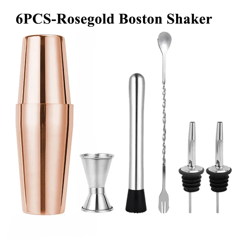 1-33 Pcs Cocktail Shaker Set Boston Shaker kits Cocktail Utensils Mixer Kit Complete Professional Bartender Kit Bar Accessories