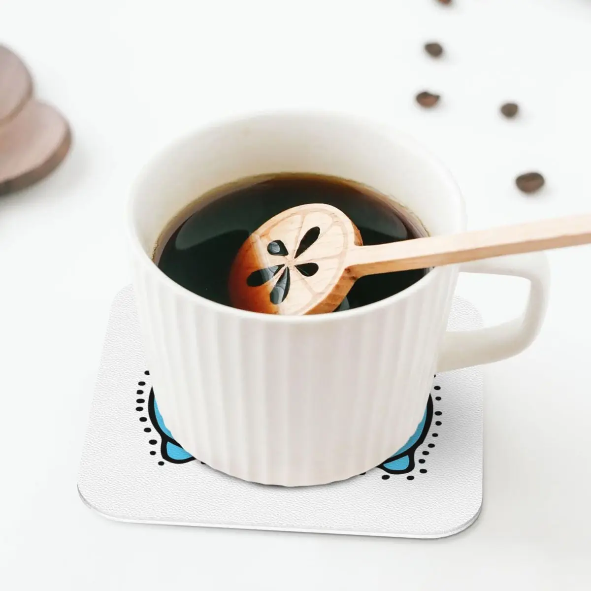 Comic Cat Bugcat Capoo Bug Cat Coasters Coffee Mats Mug Cup Placemats Tableware Pads for Home Kitchen Dining Bar