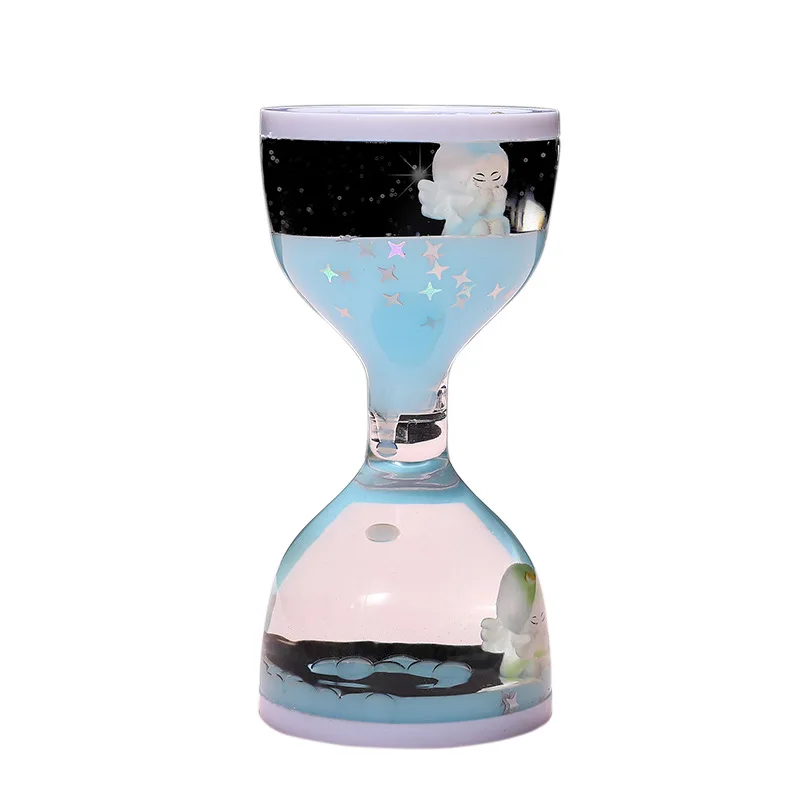 ​​Liquid Hourglass Stress Relief Toy, Creative Oil Drop Decor for Birthday Gift Home Office Decoration