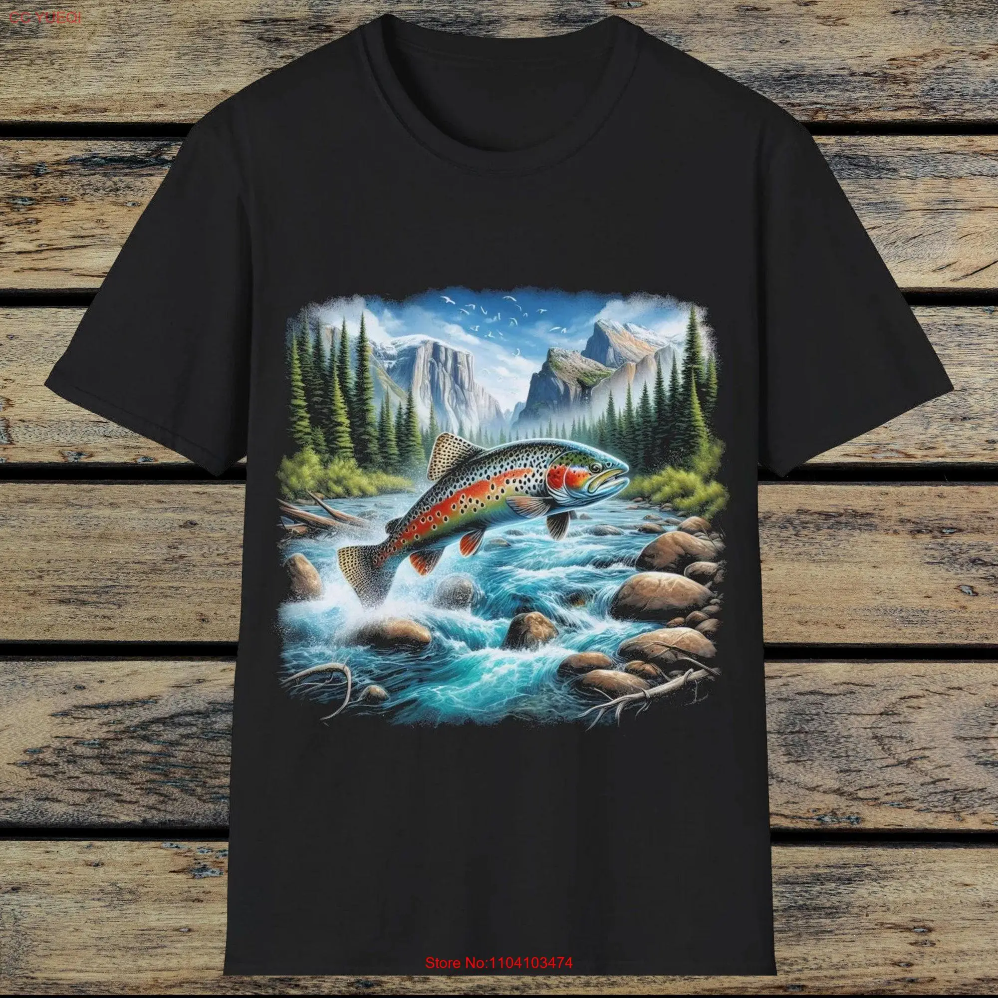 arco-iris-voar-pesca-arte-camiseta-mangas-longas-ou-curtas-truta-camiseta