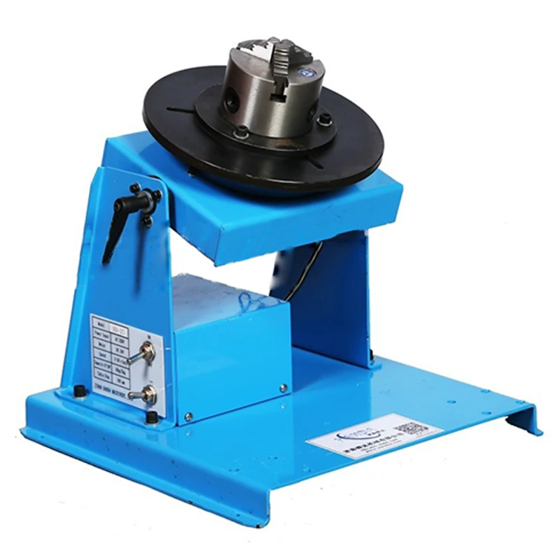 HD-10 Mini Welding Positioner Welding Rotator Turntable Equipment 110/220V with 80 chuck/65 chuck and Torch Holder