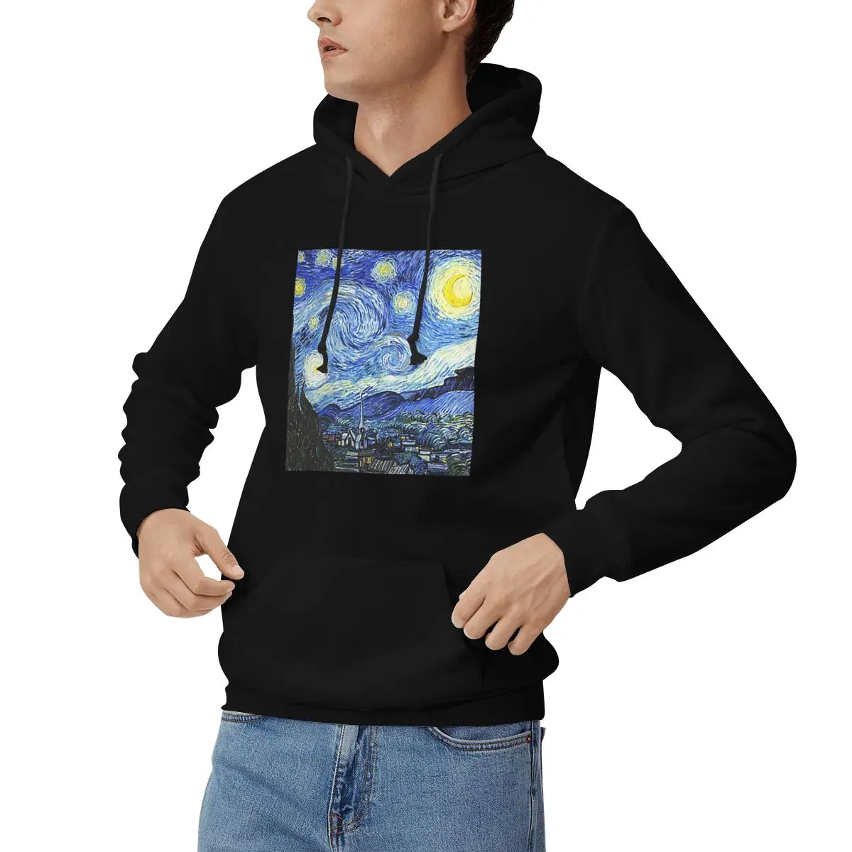 Vincent Van Gogh Starry Night Hoodies Men's Women Casual Pullover Sweatshirts Hip Hop Long Sleeve Clothing Autumn Winter