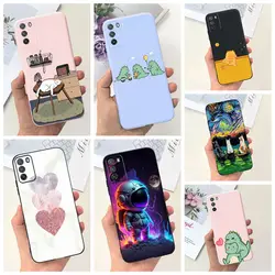 For Xiaomi Poco M3 Case Fashion Design Love Silicone Soft Matte Back Cover Coque For Xiaomi Poco m 3 M3 Bumper Phone Case Funda
