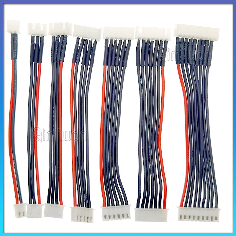 

5PCS/LOT Battery charging extension cable model airplane 2345678S special soft silicone wire lithium battery balanced charging