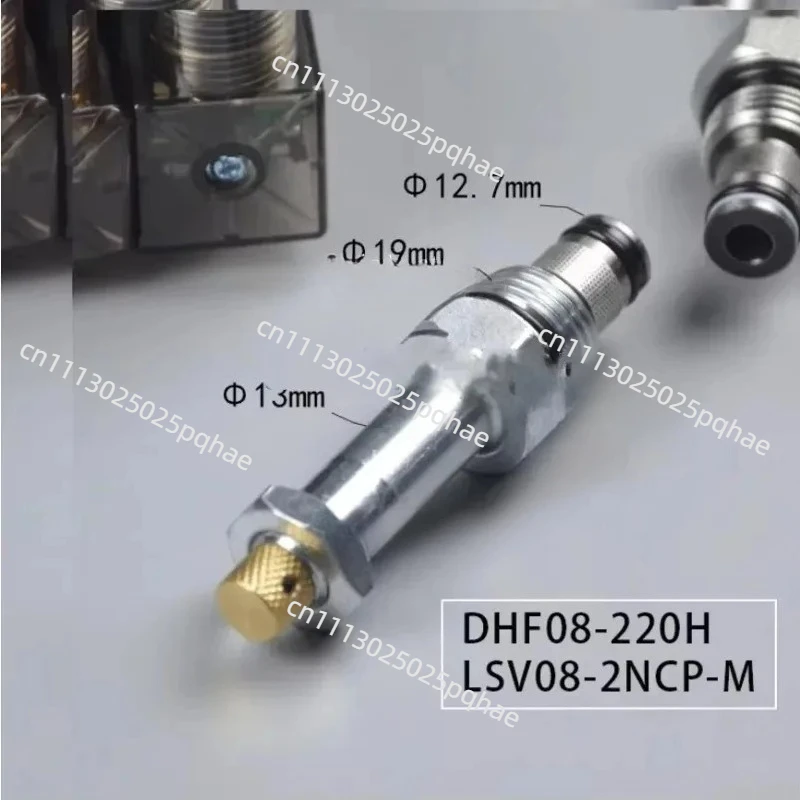 2 Position 2 Way Normally Closed Hydraulic Threaded Cartridge Solenoid Valve DHF08-220H LSV08-2NCP-M 250bar
