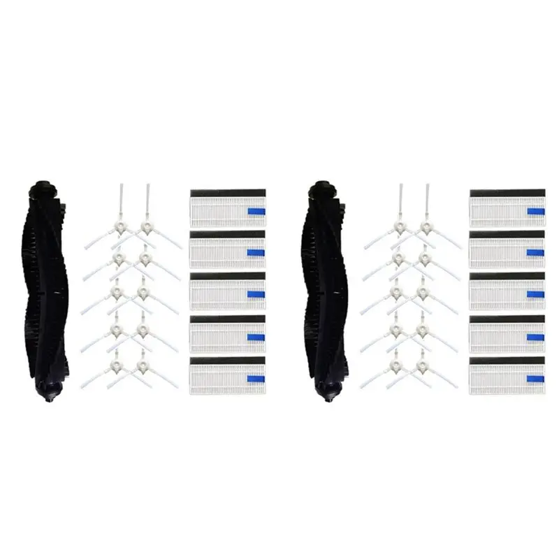 

ABWZ-2 Set For Tefal Rowenta X-Plorer Serie 75 RG7687 RR7687WH Robotic Vacuum Cleaner Roller Brush Side Brush HEPA Filter