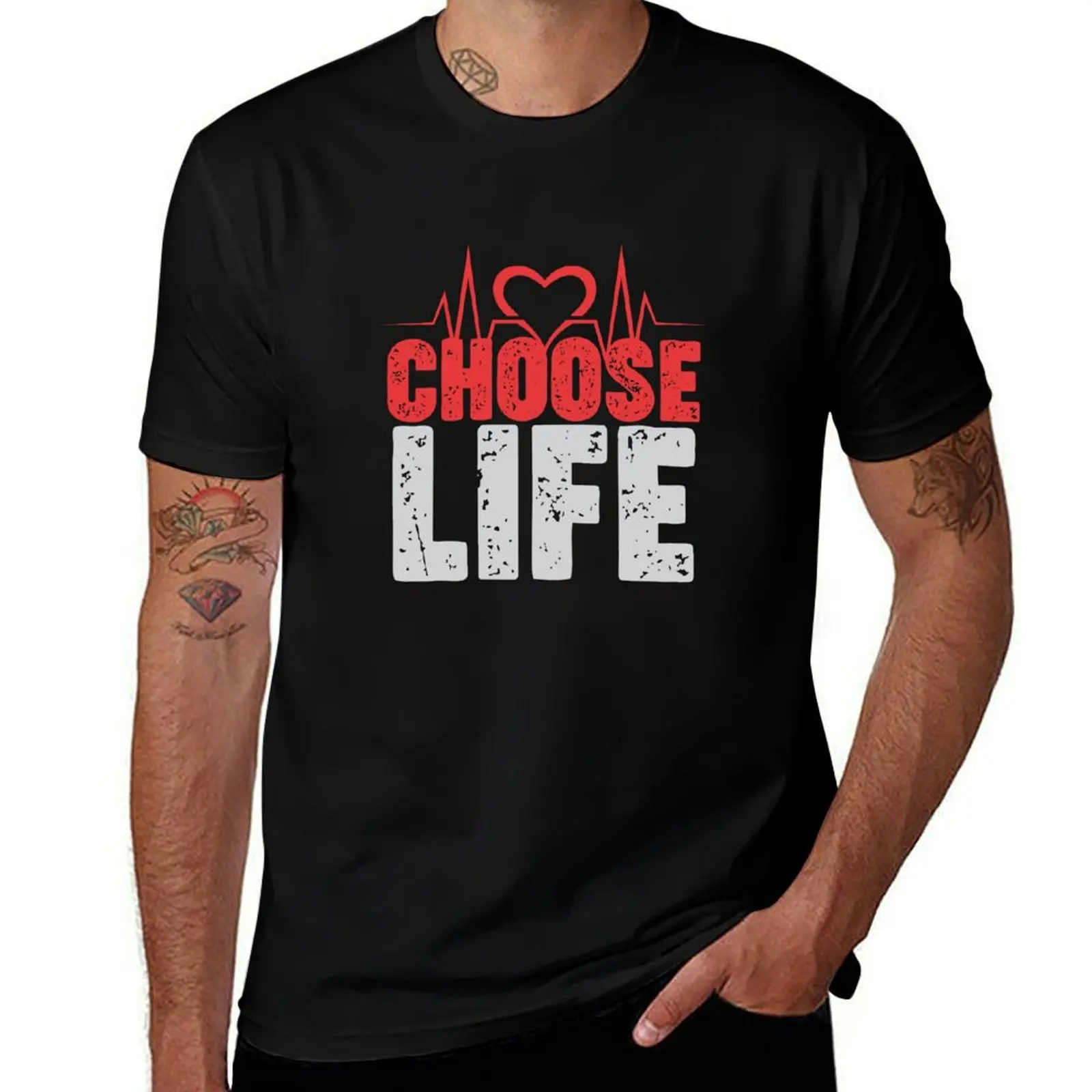 

Футболка CHOOSE LIFE, забавные футболки с принтом животных для мальчиков, милая одежда, футболка для мужчин