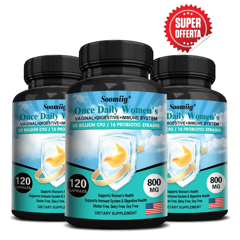 

Пребиотики + пробиотики, пищеварительная добавка для пищеварительной здоровья, способствует регулировому и здоровью желоба, 120 капсул