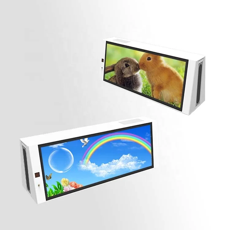 Yaham Car Digital Signage and Touch Android Headrest Ad Player Shopping cart Screen Light Emitting Diode Box Display