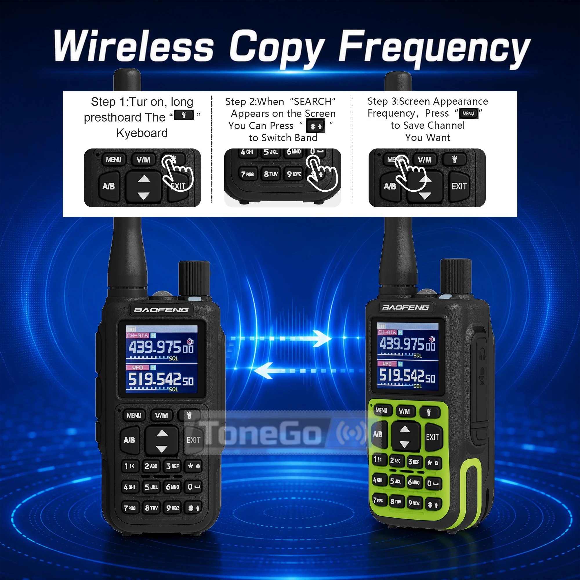 Baofeng MINI-5 Band Dual PTT Walkie Talkie 2200mAh APP Bluetooth Programming FM Amateur Radio Type-C Handheld Transceiver Raddio