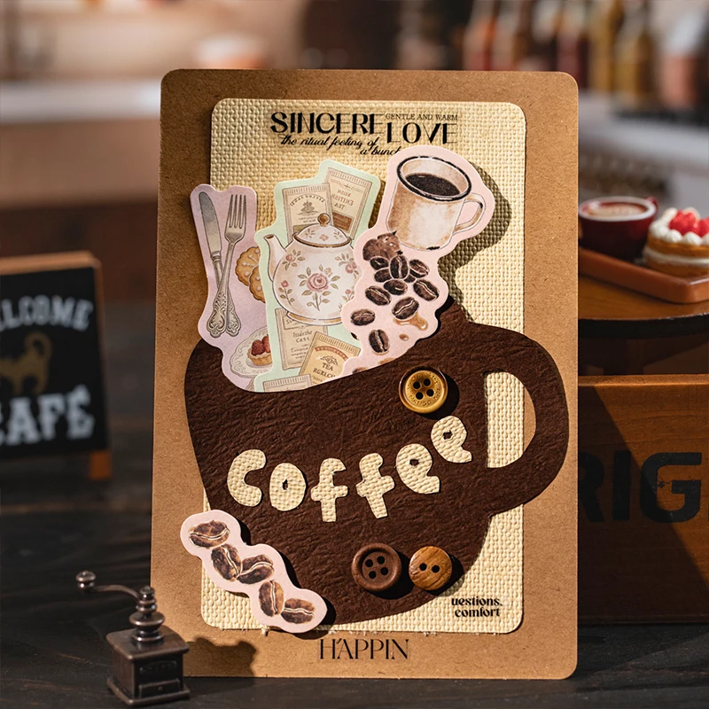 Stiker Roti Teh Sore Vintage 1 - Coffee Tea Journal ulasan dan harga