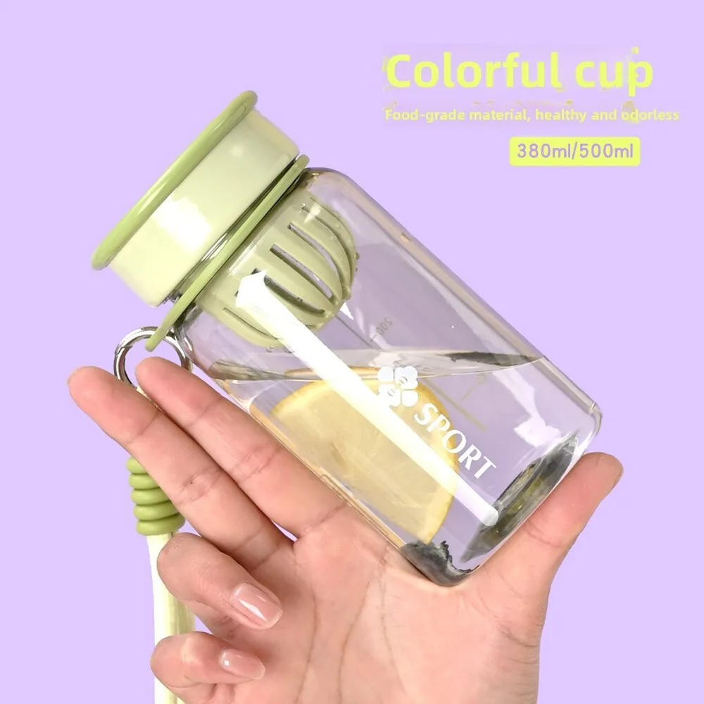 

Cute Portable Tea Infuser Bottle High Value Leak Proof Design Durable BPA Free Plastic Water Bottle for Home Office Travel Use