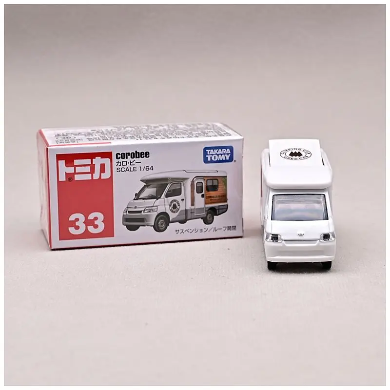 TAKARA TOMY TOMICA Toyota Camper Van 33 สีแดงสีขาวกล่องรถโมเดลของเล่นเด็ก