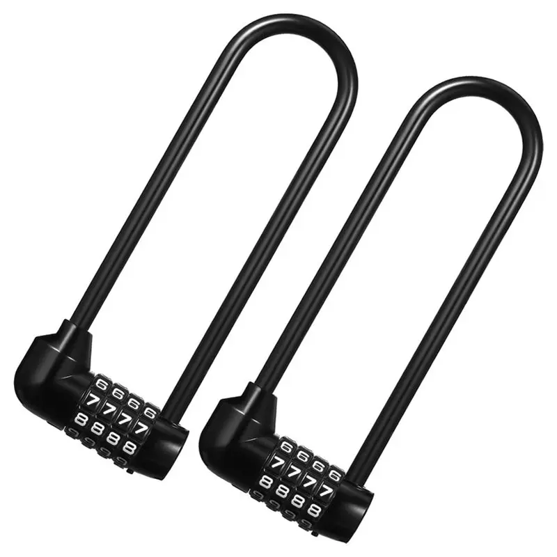 ABVG- Secure Heavy Duty Padlock(2Pcs) Lock With Extended Shackle For Cabinets, Glass Doors, Gates