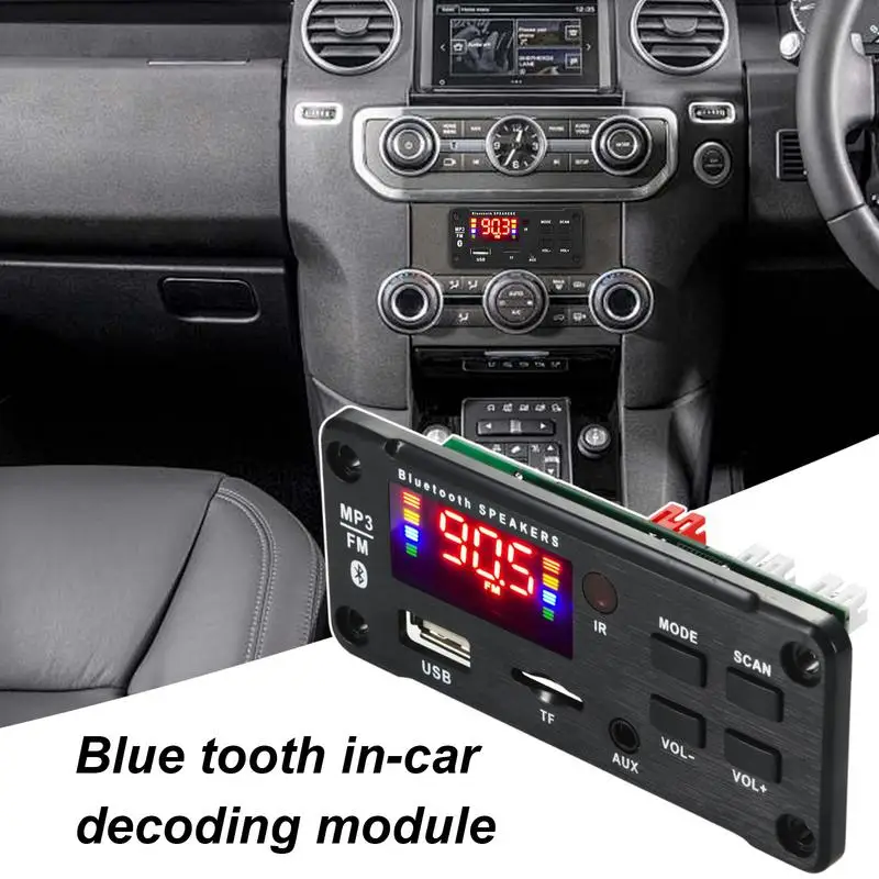 

Mp3 Decoding Board With Amplifier 12V Car Audio Mp3 Decoding Board LCD Display Amplifier Support Call Recording Function
