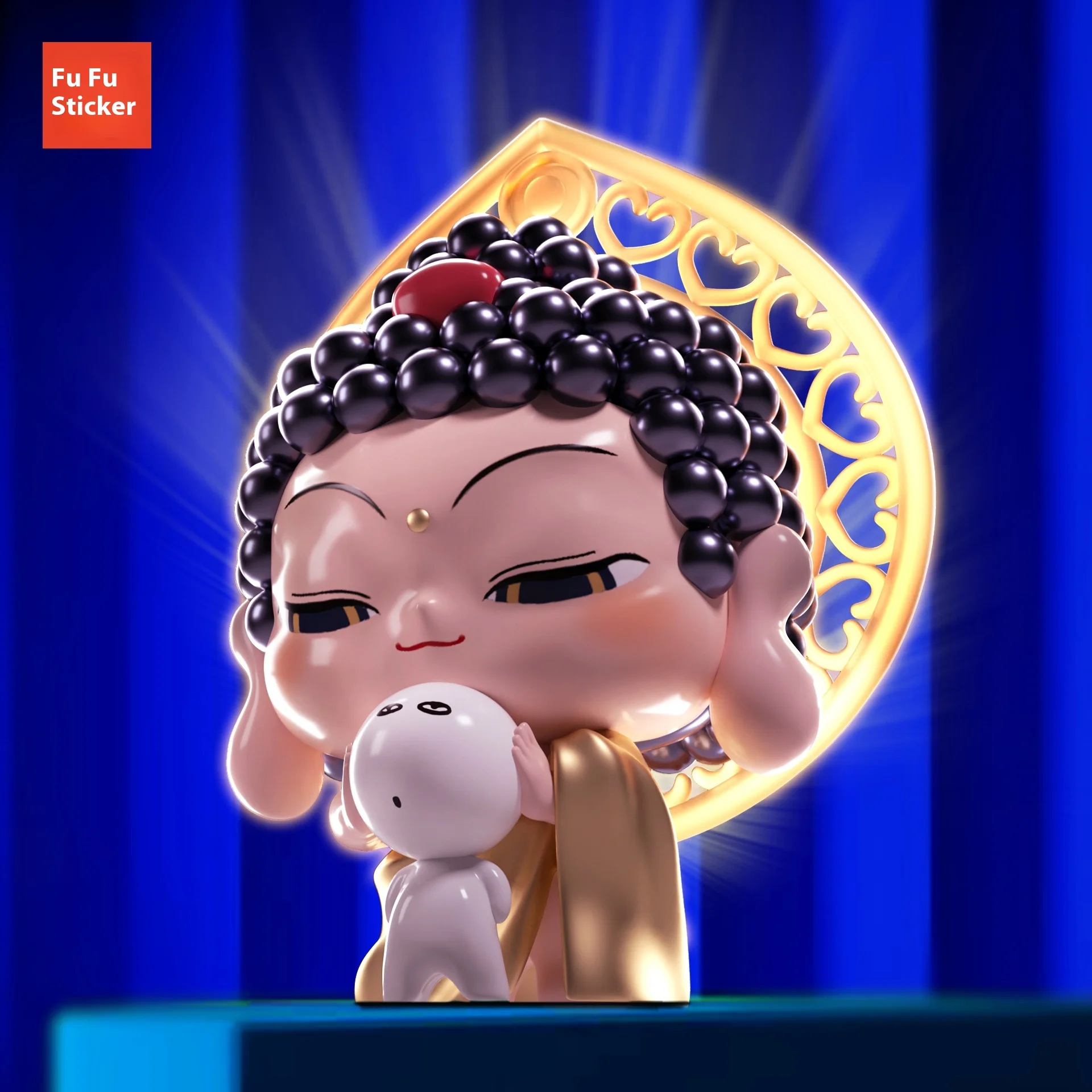 

Hot Desire Bless Blind Box Wish My Lord 100%Authentic Product Dunhuang Blind Box Toys Amitabha Ornament Gifts Promotion Stock