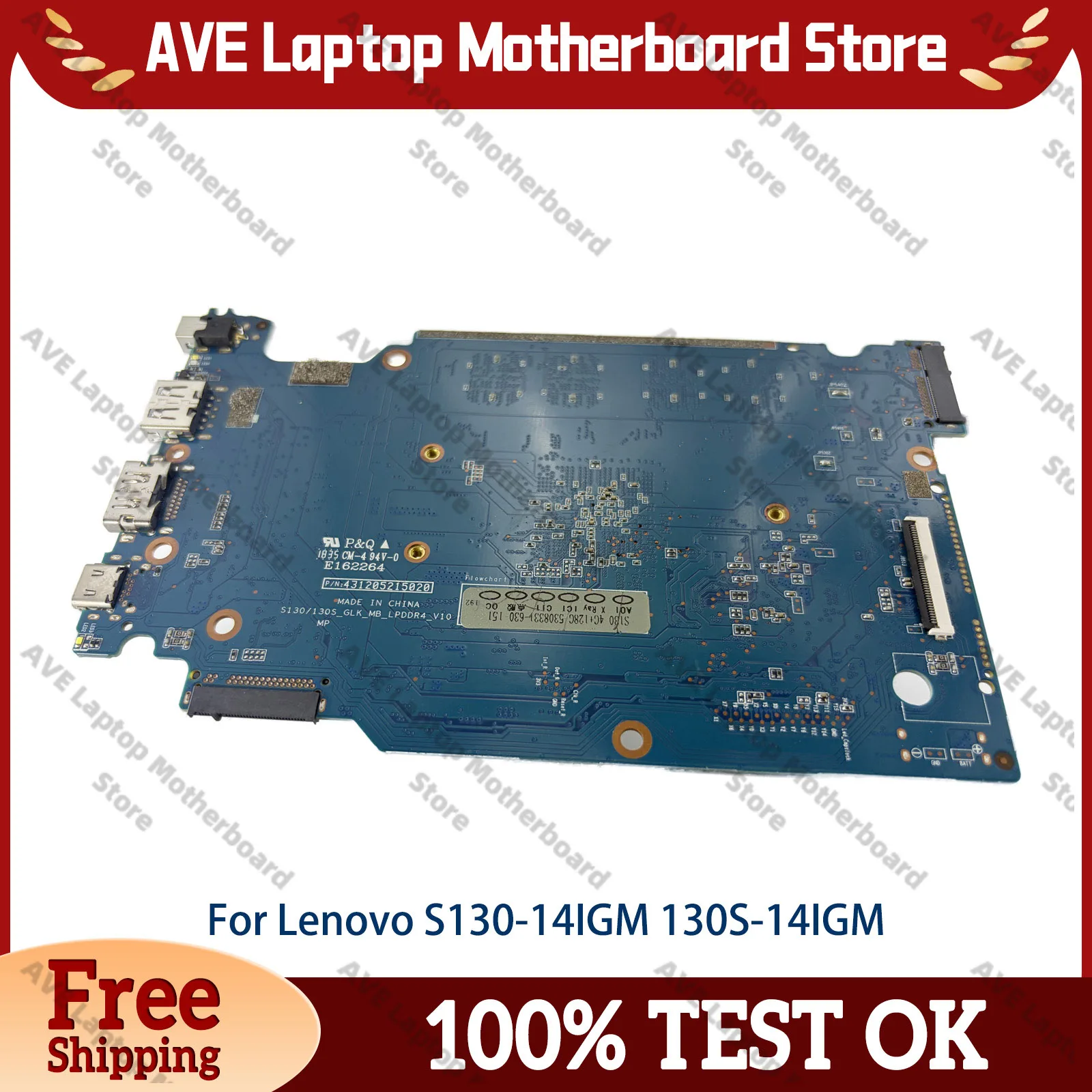 for-lenovo-120s-14iap-s130-14igm-laptop-motherboard-with-n4100-n3350-cpu-4gb-ram-m2-interface-100-fully-tested