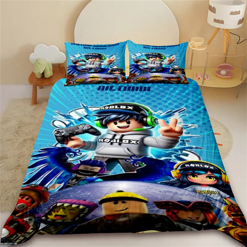 

Roblox duvet cover, a gift for game enthusiasts, customizable, suitable for student dormitories, trendy children's gifts,