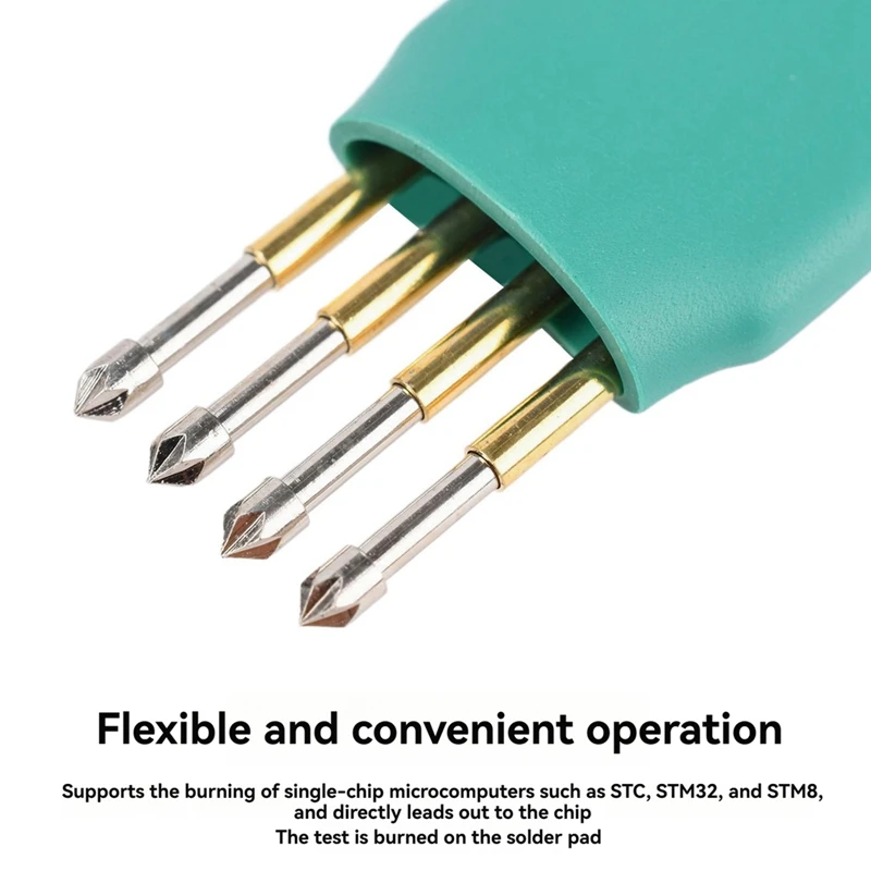 DT23 Spring Needle Probe 3P 2.54mm Spacing for STC STM32 STM8, Chip Burning Write Read Tester Programming Tool