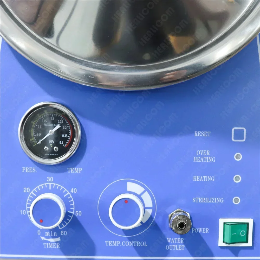 Medical Ful Stainless Steel 24L Table Top Pressure Steam Sterilizer Autoclave Sterlizer