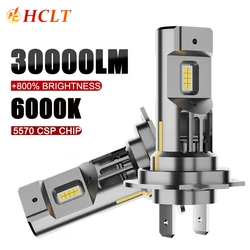 2PCS H7 LED Car Headlight 30000LM CANBUS Plug And Play Wireless Auto Lamp With Fan Cooling 6000K 5570 CSP Chip Turbo Mini Bulbs