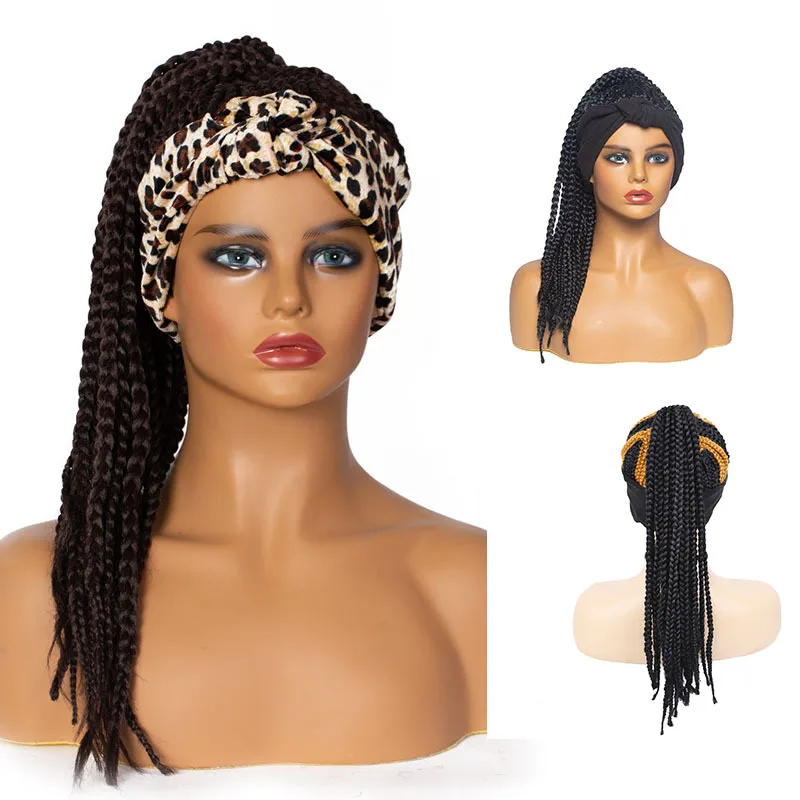 

Braided Wigs, Stylish Dirty Braided Wig Headband (Brown), Natural Hair for Daily Use, Suitable for Masquerade/cosplay