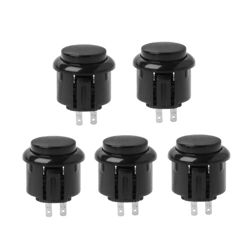 547B 5pcs 24mm Arcade Game Round Button DIY Arcade Controller for Jamma Mame