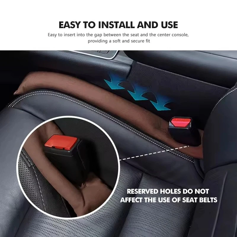 

Car Seat Gap Plug Suede Universal Type Multi-color Optional Front Seat Gap Leak Proof Plug Filling Strip Car Interior Supplies