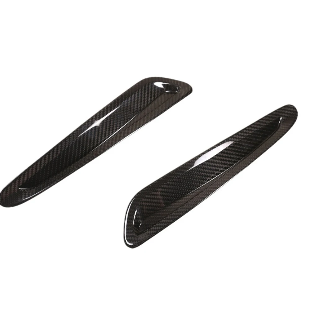 Real Dry Carbon Fiber Engine Hood Air Vent Fender Side Cover Panel Trim Decoration Body Kit For Toyota Supra A90 A91 2019-22