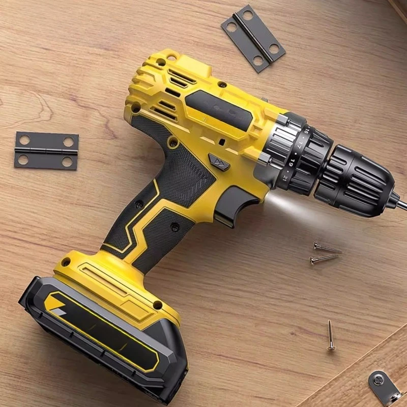 Household Lithium Battery Hand Electric Drill Rechargeable Punching Tool Electric Screwdriver