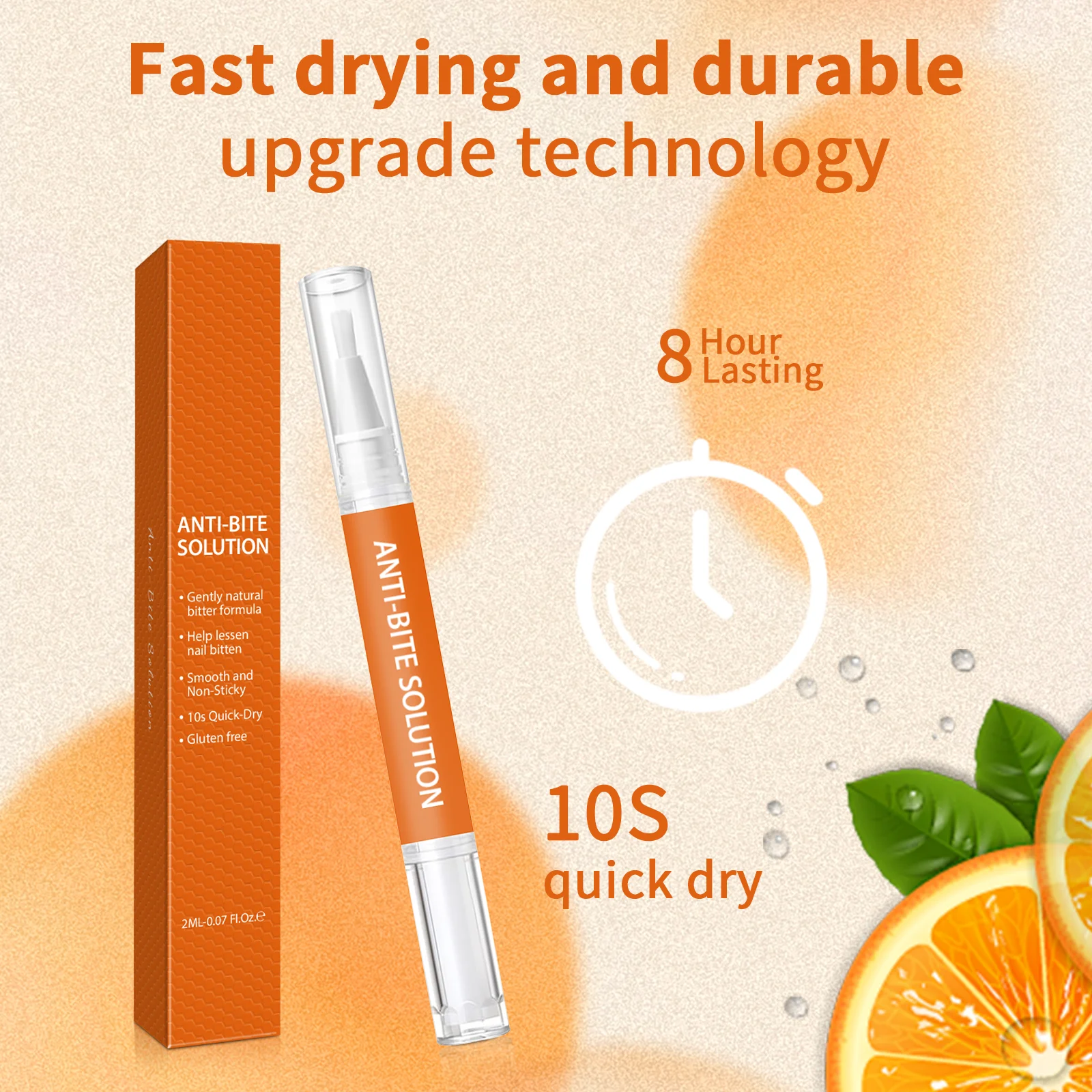 

Anti-Nail Biting Pen 2ml – Natural Bitter Formula, Quick-Dry, Safe for Kids & Adults, Portable Nail Care Solution