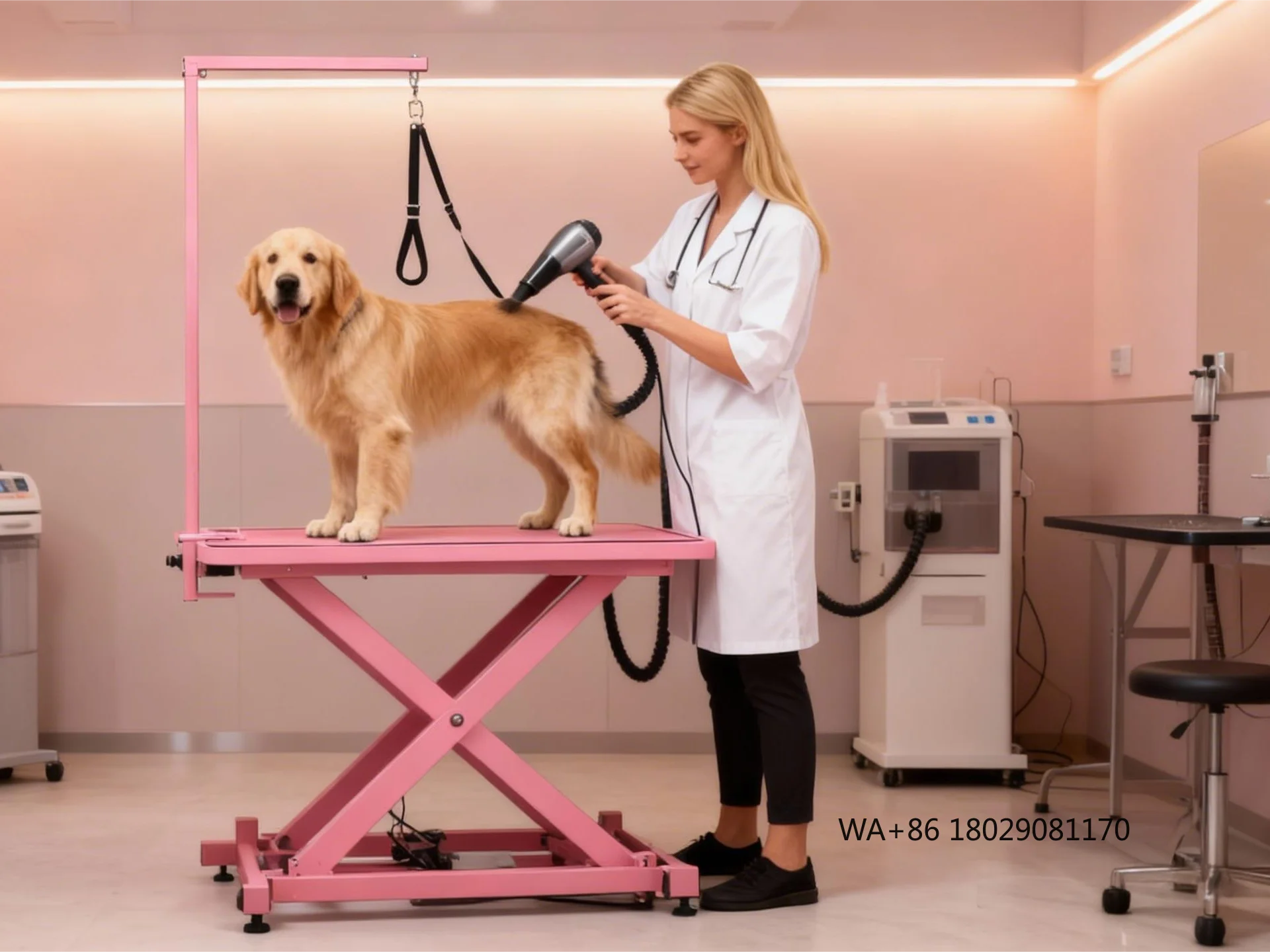 

Настольный водонепроницаемый фен для собак и кошек, моделирующий стол для ухода за домашними животными, регулируемый на заказ электрический подъемный стол