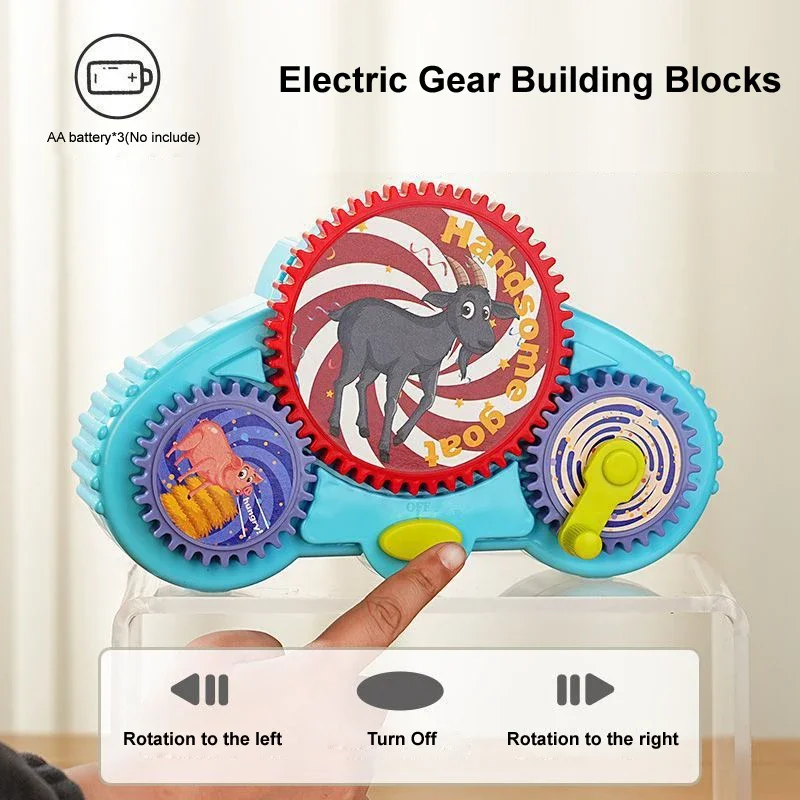 Montessori Elektryczne Klocki Konstrukcyjne Zestaw Narzędzi dla Dzieci Zabawka dla Malucha Zabawka Edukacyjna STEM dla Chłopców i Dziewczynek Prezent