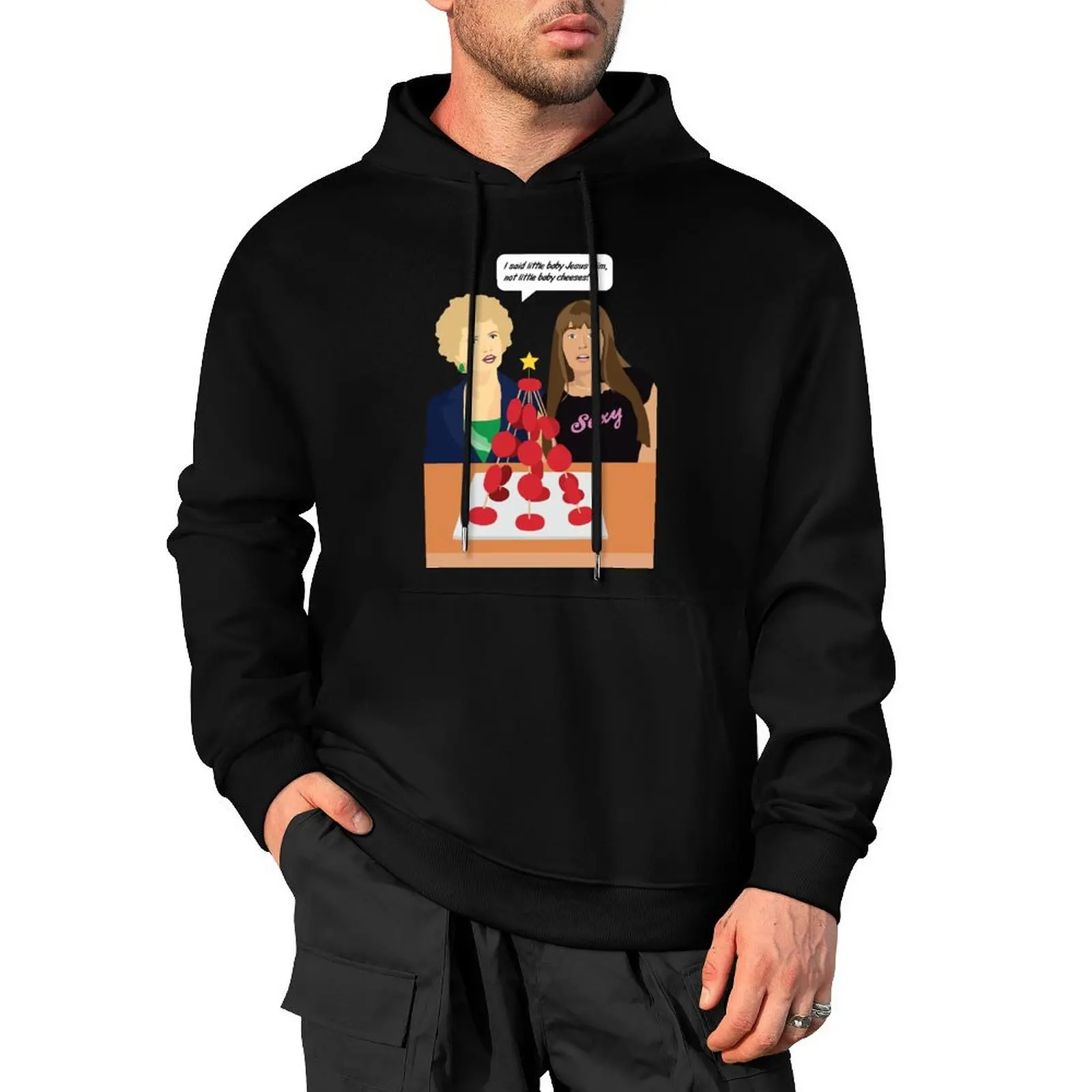 

Kath & Kim Christmas T-Shirt Little Baby Cheeses Pullover Hoodie men's sweat-shirt hooded shirt designer hoodies