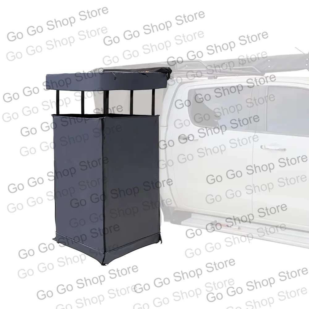 Light Portable Foldable Camping Shower Tent Awning Car Side Shower Tent Toilet Bath Tent Built-in Light Emitting Diode Bar