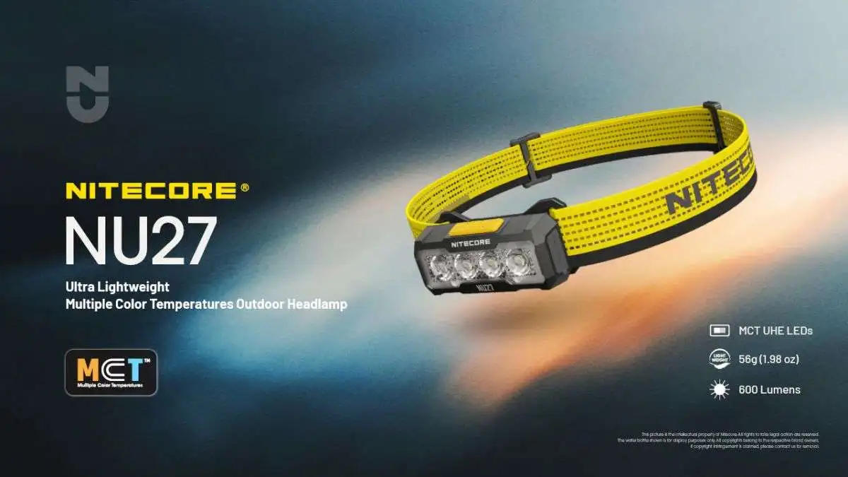 Nitecore NU27 Ultra Lightweight Multiple Color Temperatures Outdoor Headlamp