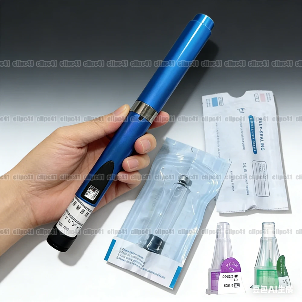 Cartuchos de Repuesto para Bolígrafo Mágico de 3 ml, Botellas Vacías con Punta de 4/6/8 mm, Empaque Individual Estéril, Bolígrafos para Insulina Lilly