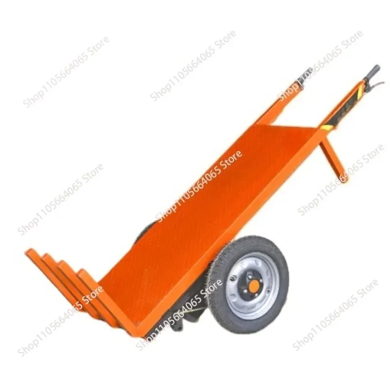 Electric flatbed truck, truck, construction pull, hand push, transportation, feeding and tipping bucket