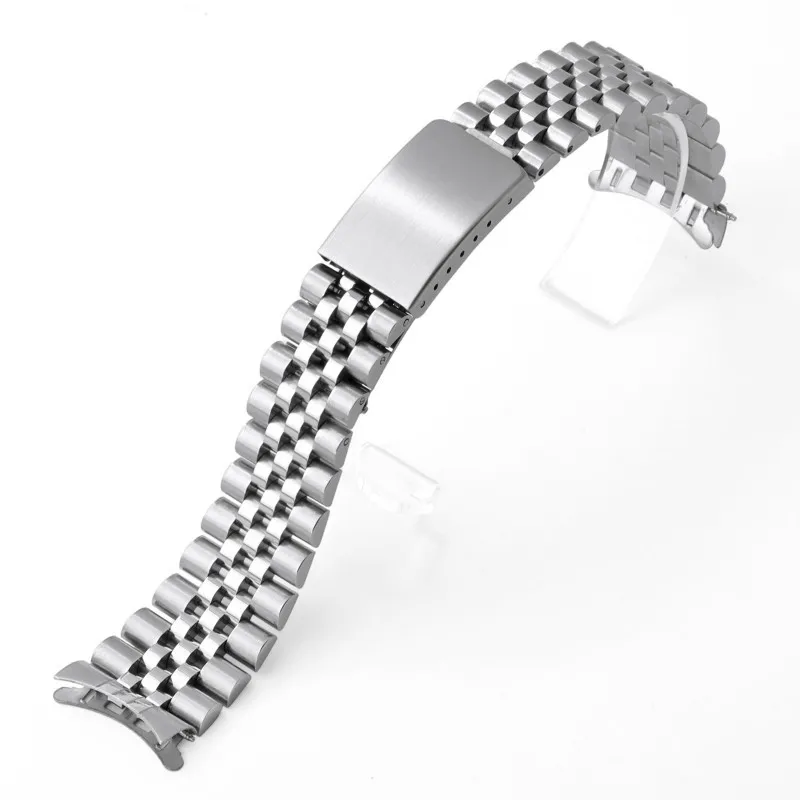 Cinturino per orologio presidenziale in acciaio inossidabile massiccio da 18/20 mm con estremità curva adatta per Rolex DATEJUST Watchba
