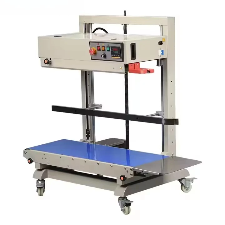 FR-1100 Vertical Band Sealer Machine Aluminum Foil Plastic Bag Film Sealing Machine Automatic Continuous Sealing Machines