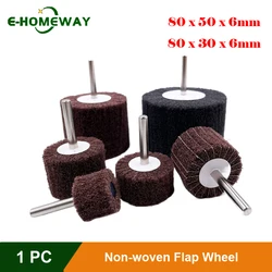 80mm Non-woven Abrasive Buffing Wheel, 6mm (1/4