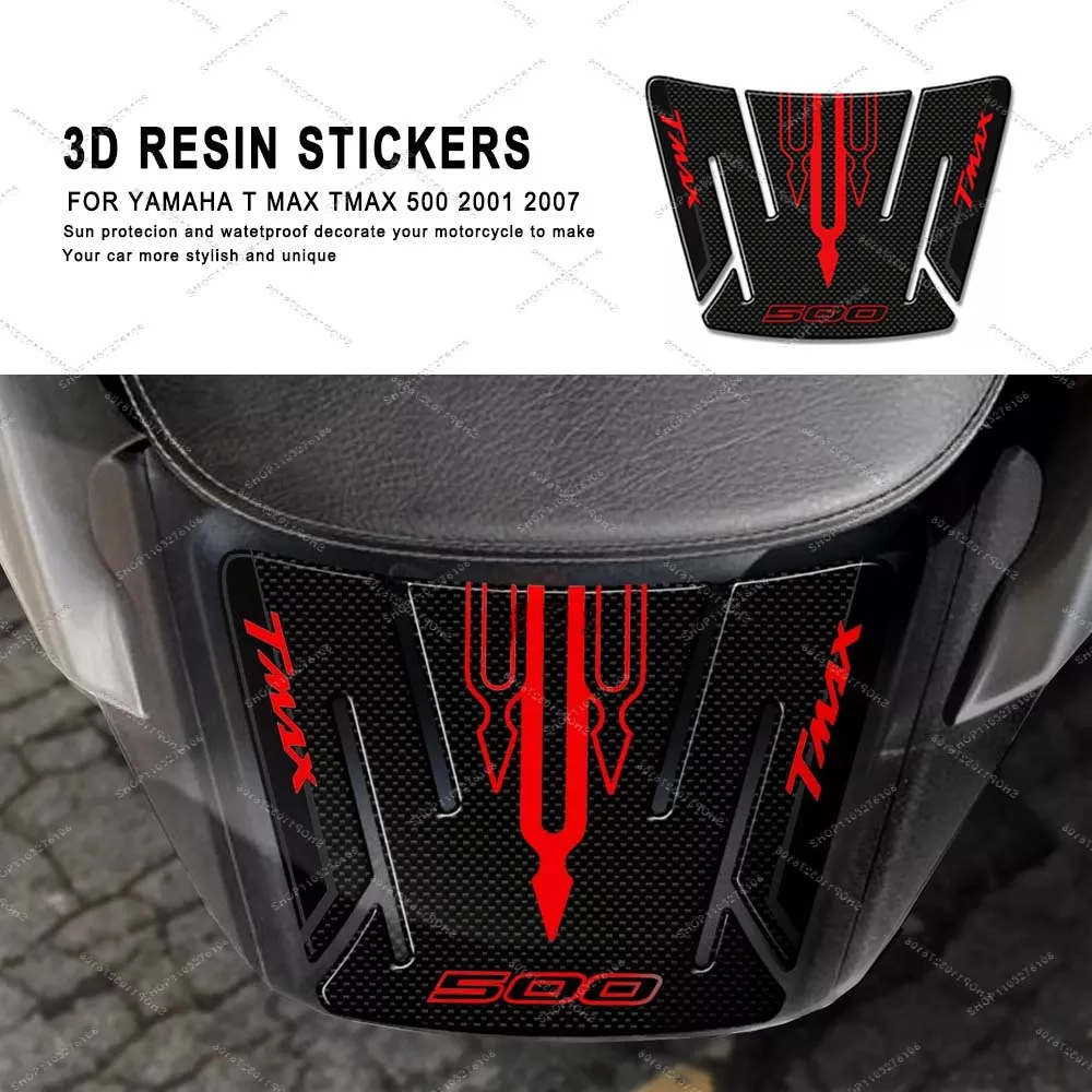 

Motorcycle Accessories Tail Protection Sticker Waterproof Anti-scratch 3D resin Sticker kit For Yamaha T MAX TMAX 500 2001-2007