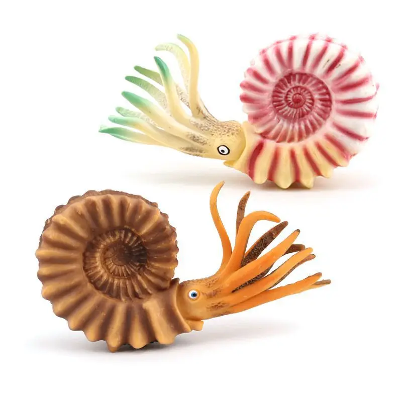 Figurine de simulation sous-marine pour enfants, amulette de créature, modèle de Nautilus, plastique solide, jouet pour enfants, figurine d'ornement