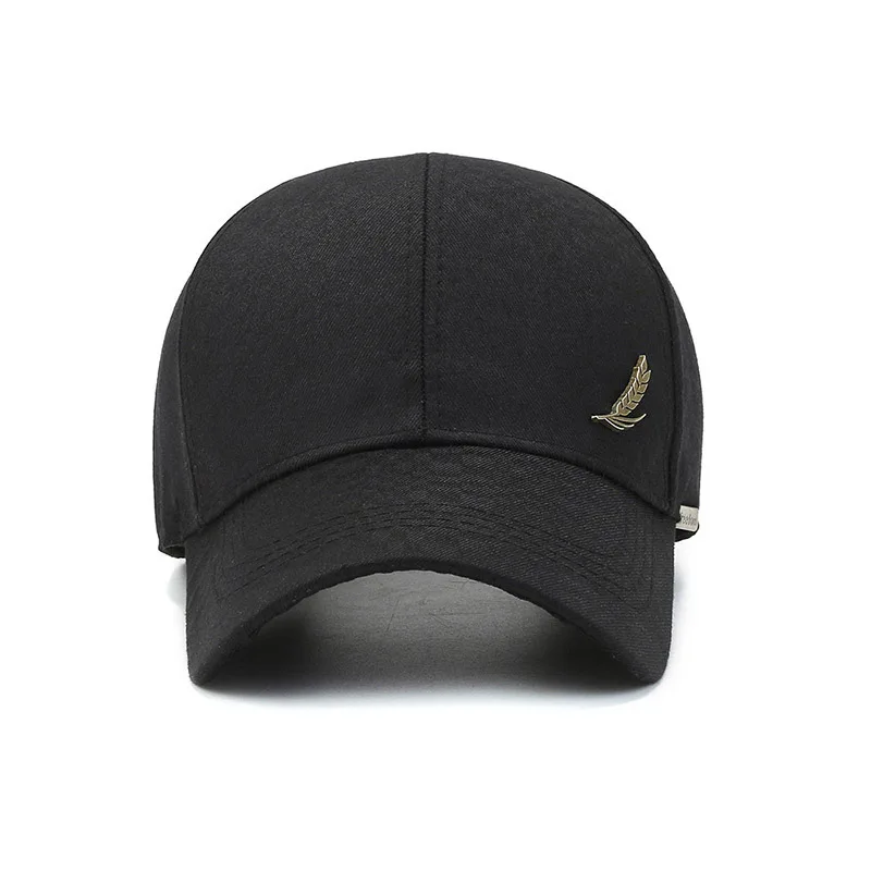 Men's breathable baseball cap, spring and summer fashionable baseball cap, wheat ear copper label outdoor casual baseball cap