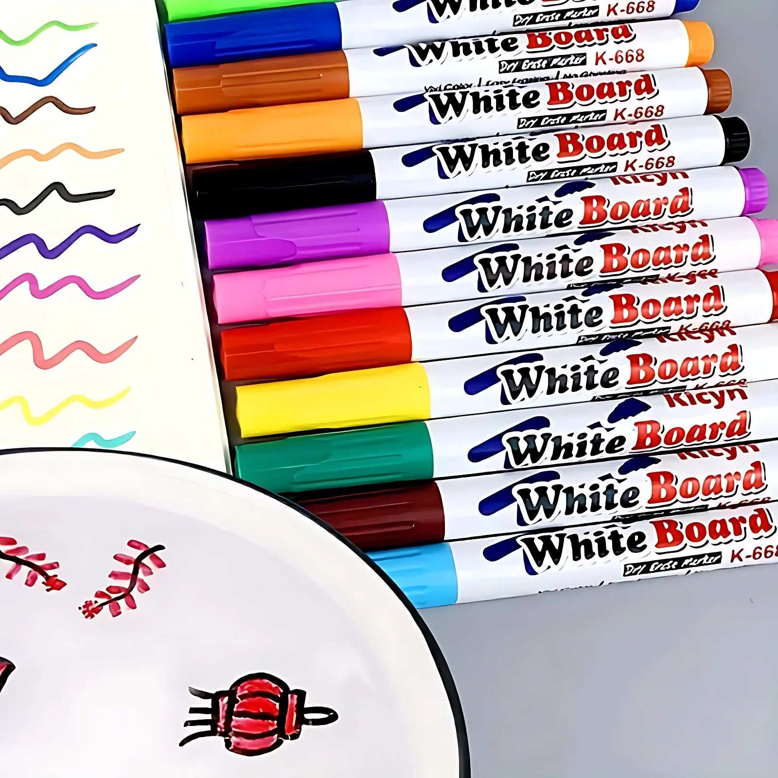 12Pcs Magic Water Pens with Floating Ink - Fun Colorful DIY Art Markers, Water-Based Creative Gift