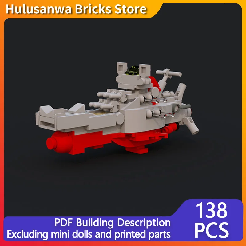 

Космический линкор Ямато Модель микромасштаба MOC Строительные кирпичи Военное оборудование Модульные технологии Подарки Праздничная сборка игрушек Костюм