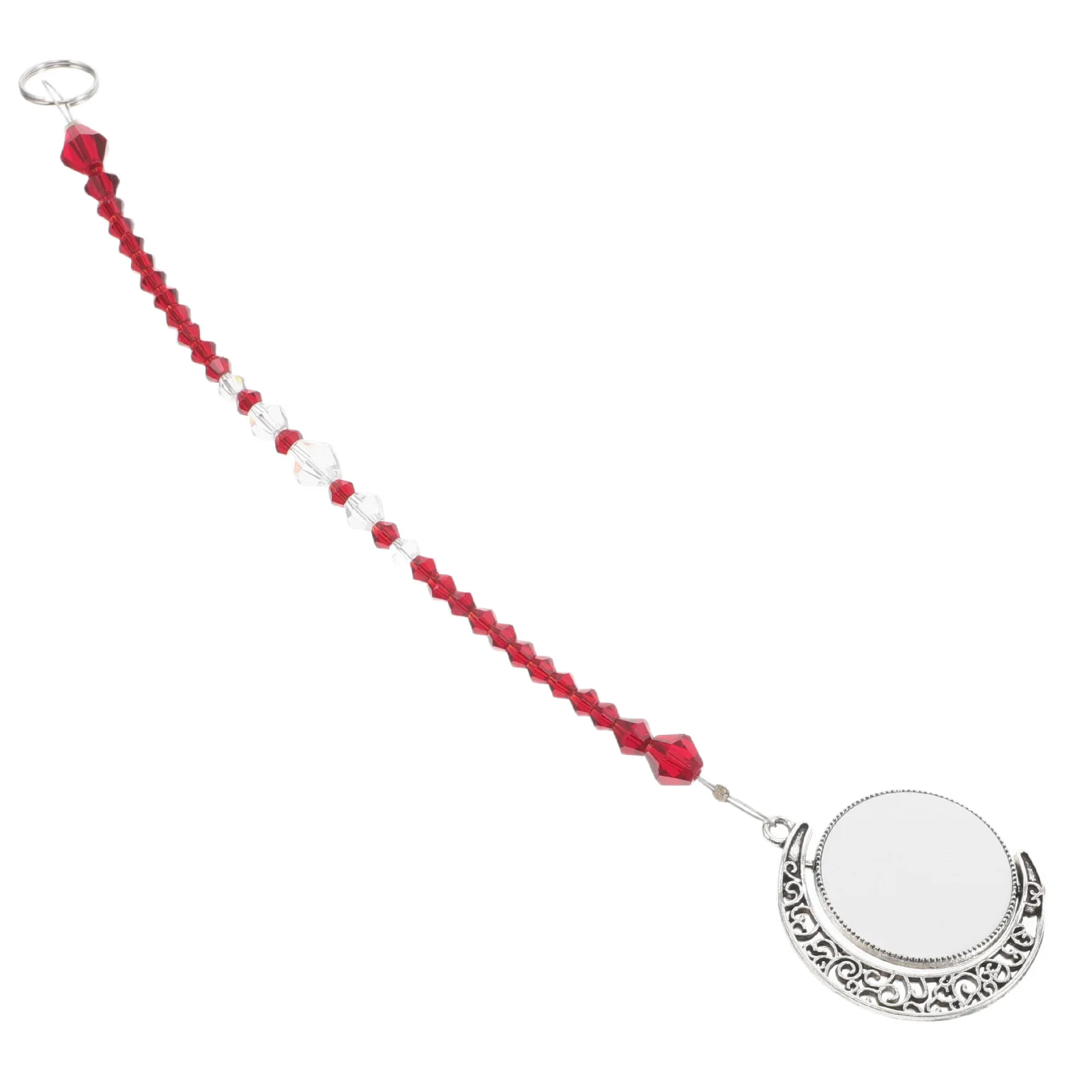 

Moon Pendant Rearview Rearview Mirror Hanging Rear View Mirror Hanging Decorations Alloy Festive Home Style