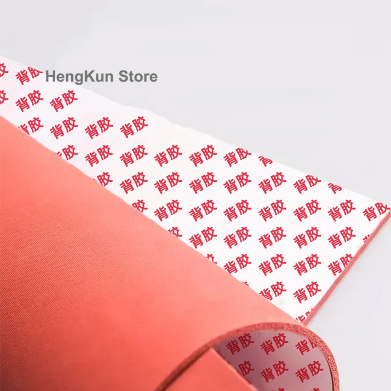 Self-adhesive Silicone Foam Pad Back Glue High-temperature Resistant Red Sponge Board Self-adhesive Sealing Gasket
