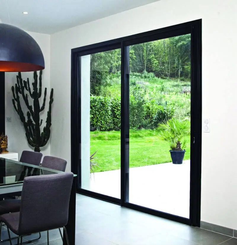 فندق فيلا منزل باب منزلق مزدوج الزجاج المزجج فناء الباب الخارجي بانوراما شرفة كسر حراريا الأبواب المنزلقة الألومنيوم